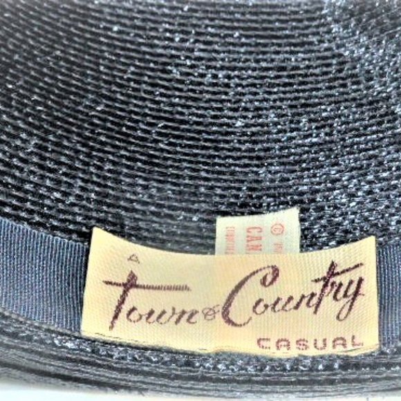 U.S.A Doeskin Felt 100% Wool WOMAN'S BLACK HAT w/ Bow Geo W. Bollman & Co. Ltd - Picture 2 of 9